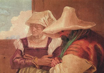 Detalle de los pastores de Angélica y Medoro con los pastores, 1757